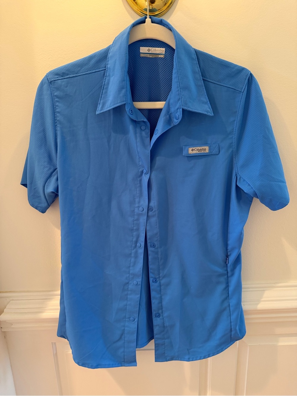 Columbia Women's Blue PFG Short Sleeve Shirt